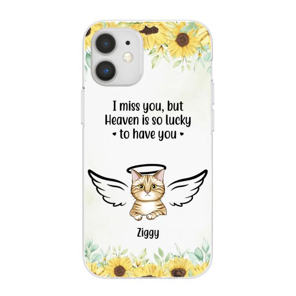 I Miss You - Personalized Gifts Custom Memorial Phone Case for Cat Mom, Memorial Gifts