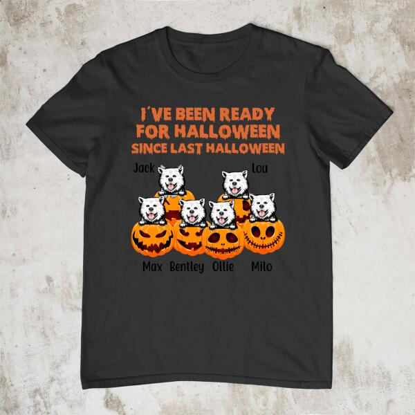 Personalized Shirt, Up To 6 Pets, I'm Ready For Halloween, Gift For Dog Lovers, Cat Lovers