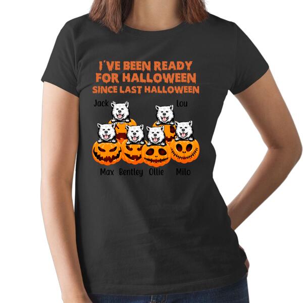 Personalized Shirt, Up To 6 Pets, I'm Ready For Halloween, Gift For Dog Lovers, Cat Lovers