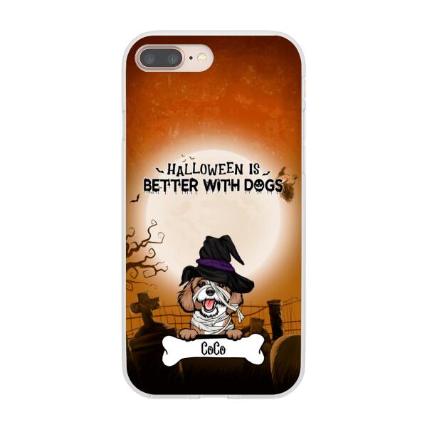 Personalized Phone Case, Beware of the Dogs Halloween Gifts For Dog Lovers