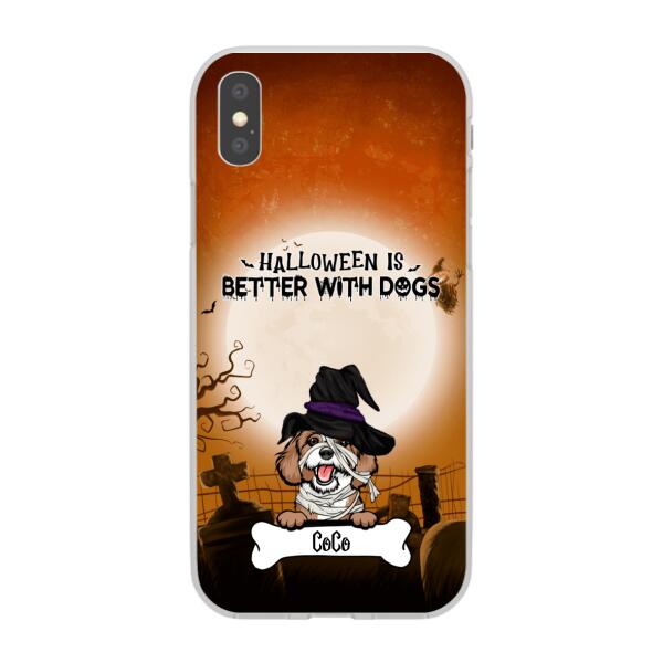 Personalized Phone Case, Beware of the Dogs Halloween Gifts For Dog Lovers