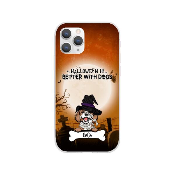 Personalized Phone Case, Beware of the Dogs Halloween Gifts For Dog Lovers