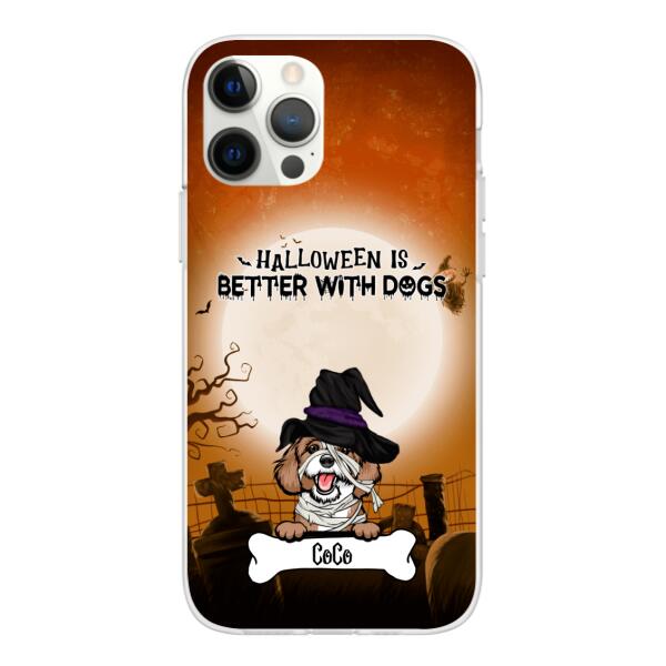 Personalized Phone Case, Beware of the Dogs Halloween Gifts For Dog Lovers