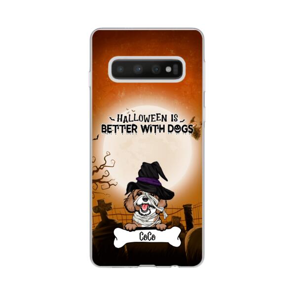 Personalized Phone Case, Beware of the Dogs Halloween Gifts For Dog Lovers