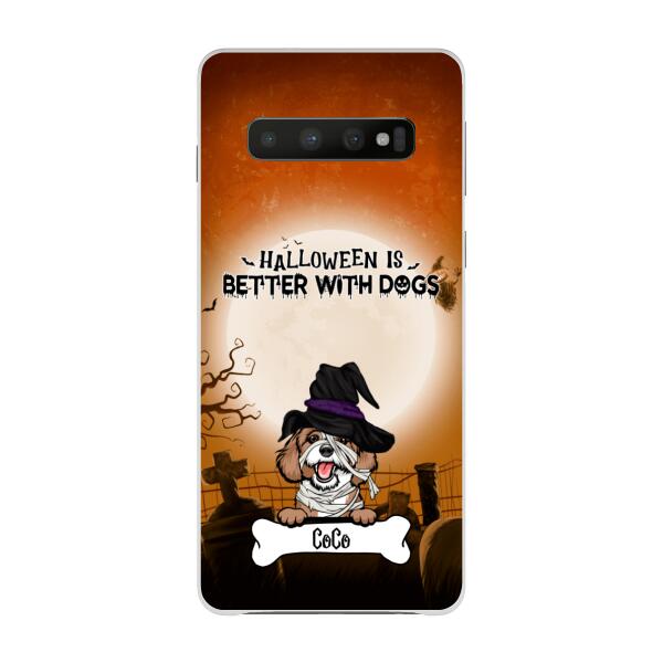 Personalized Phone Case, Beware of the Dogs Halloween Gifts For Dog Lovers