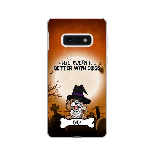 Personalized Phone Case, Beware of the Dogs Halloween Gifts For Dog Lovers