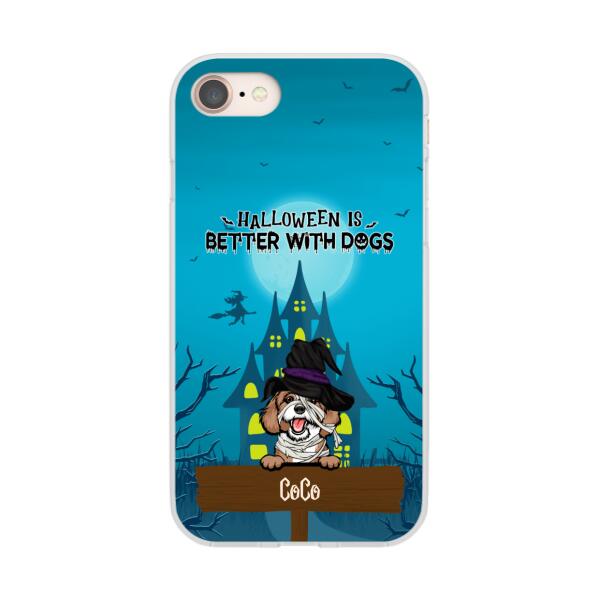 Personalized Phone Case, Halloween Is Better With Dogs, Gift for Dog Lovers