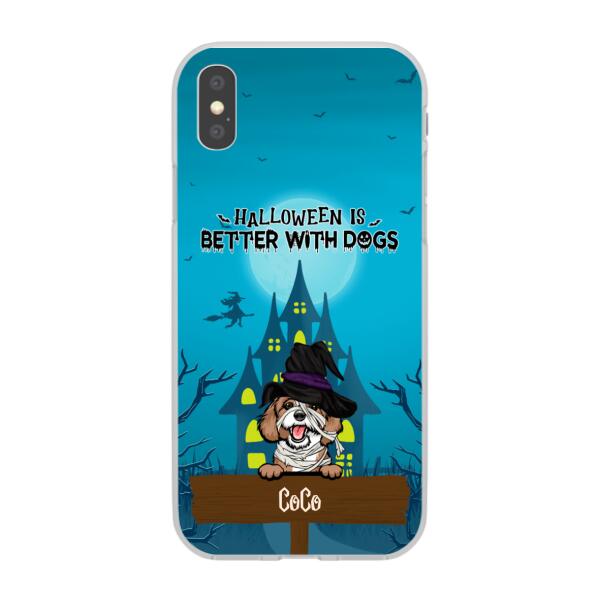 Personalized Phone Case, Halloween Is Better With Dogs, Gift for Dog Lovers