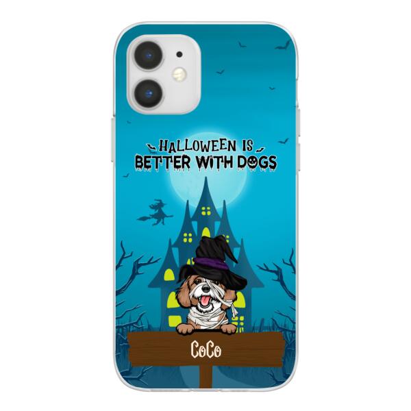 Personalized Phone Case, Halloween Is Better With Dogs, Gift for Dog Lovers