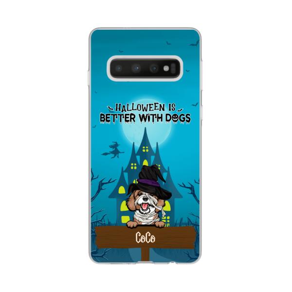 Personalized Phone Case, Halloween Is Better With Dogs, Gift for Dog Lovers