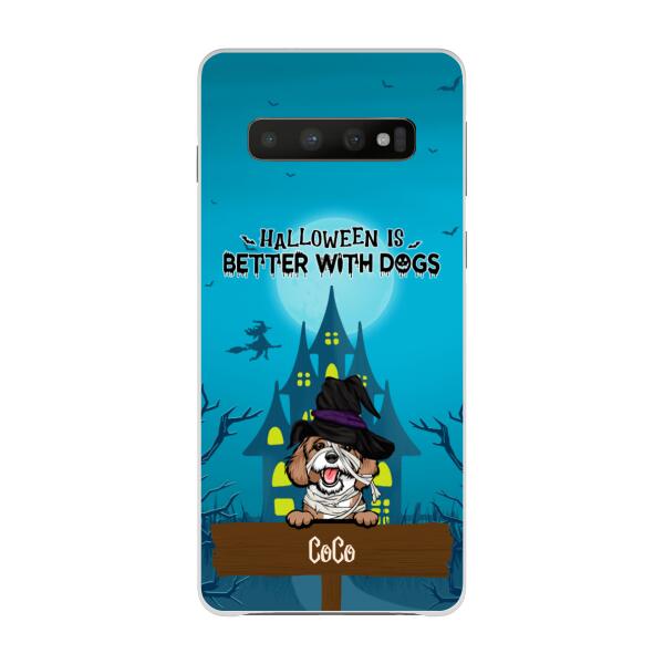 Personalized Phone Case, Halloween Is Better With Dogs, Gift for Dog Lovers