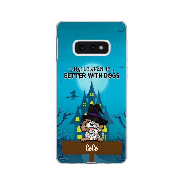 Personalized Phone Case, Halloween Is Better With Dogs, Gift for Dog Lovers