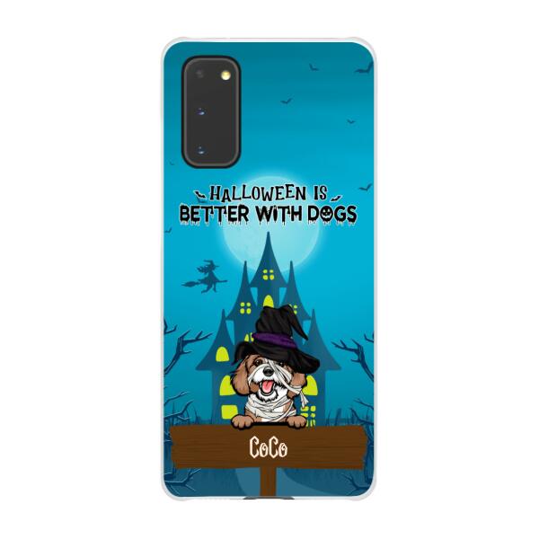 Personalized Phone Case, Halloween Is Better With Dogs, Gift for Dog Lovers