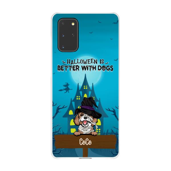 Personalized Phone Case, Halloween Is Better With Dogs, Gift for Dog Lovers