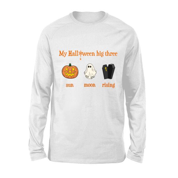 Personalized Shirt, My Halloween Big Three, Halloween Gifts, Gift For Halloween Lovers