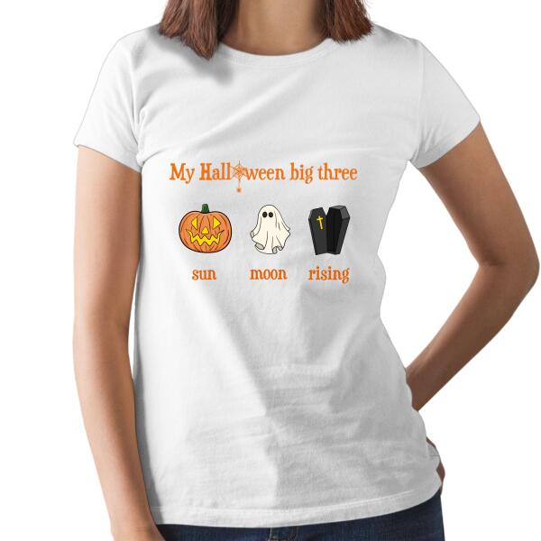 Personalized Shirt, My Halloween Big Three, Halloween Gifts, Gift For Halloween Lovers