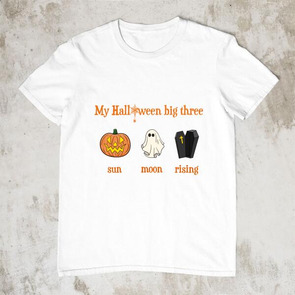 Personalized Shirt, My Halloween Big Three, Halloween Gifts, Gift For Halloween Lovers