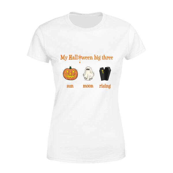 Personalized Shirt, My Halloween Big Three, Halloween Gift, Gift for Halloween Lovers