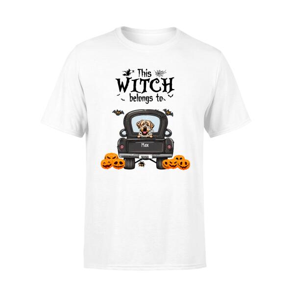 Personalized Shirt, Halloween Dog Truck, Halloween Gift for Dog Lovers, Family