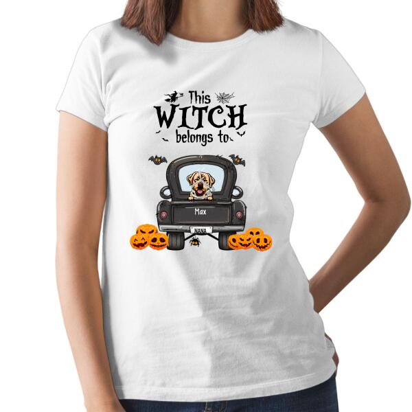 Personalized Shirt, Halloween Dog Truck, Halloween Gift for Dog Lovers, Family