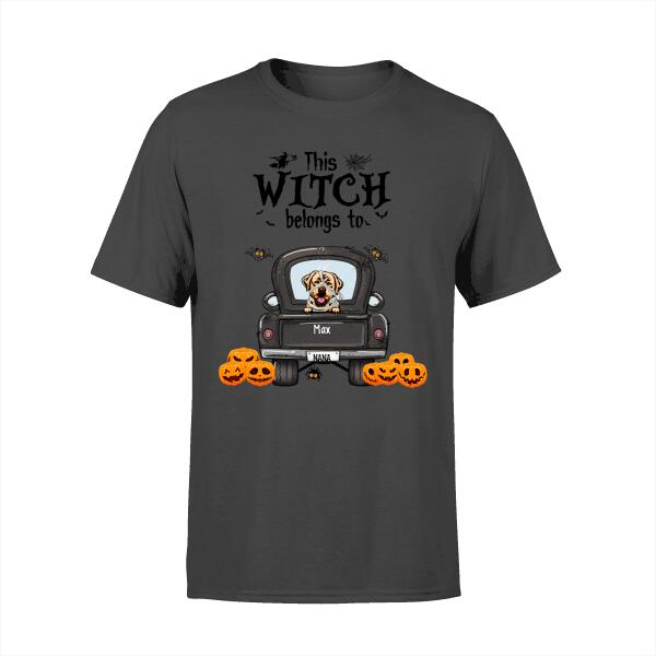 Personalized Shirt, Halloween Dog Truck, Halloween Gift for Dog Lovers, Family