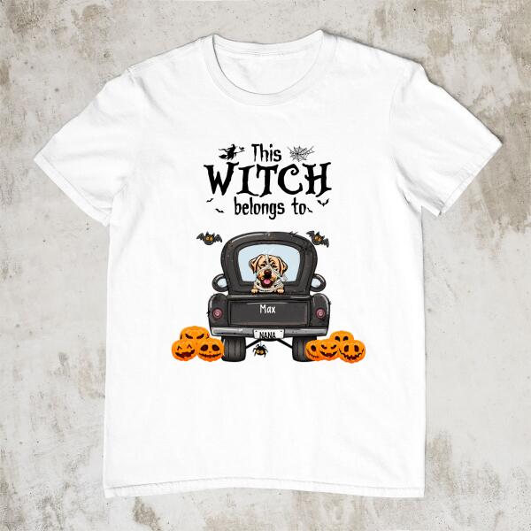 Personalized Shirt, Halloween Dog Truck, Halloween Gift for Dog Lovers, Family