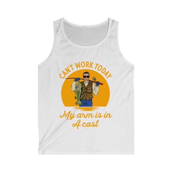 Personalized Shirt, My Arm Is In A Cast - Fishing Man, Gift For Fishers