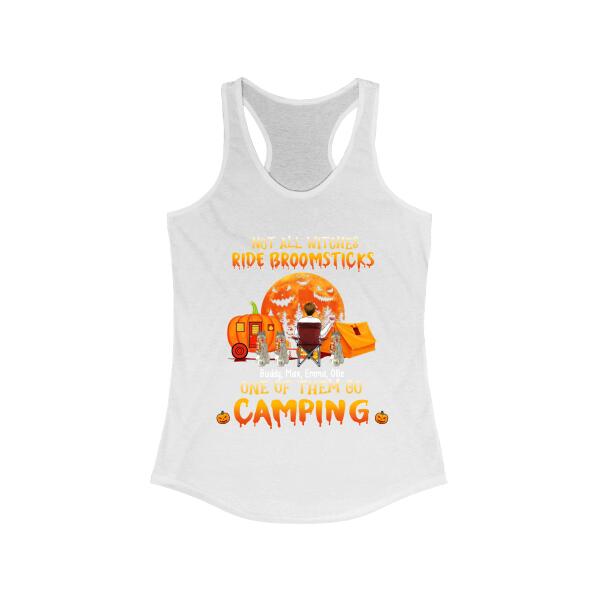 Personalized Shirt, Not All Witches Ride Boomsticks One Of Them Go Camping, Halloween Gifts For Campers, Dog Lovers