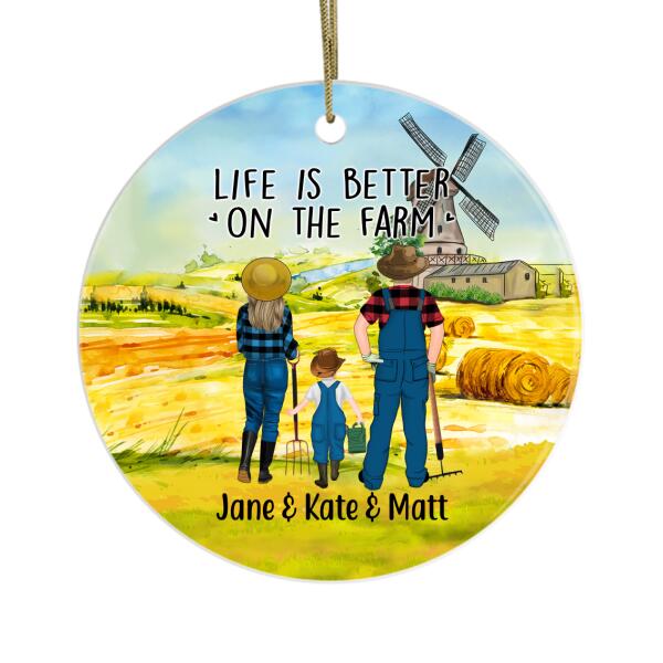 Personalized Ornament, Farming Family, Gifts For Farming Lovers