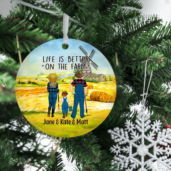 Personalized Ornament, Farming Family, Gifts For Farming Lovers