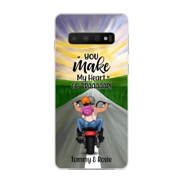 Personalized Phone Case, Motorcycle Couple - Riding Partners For Life, Gift For Motorcycle Lovers