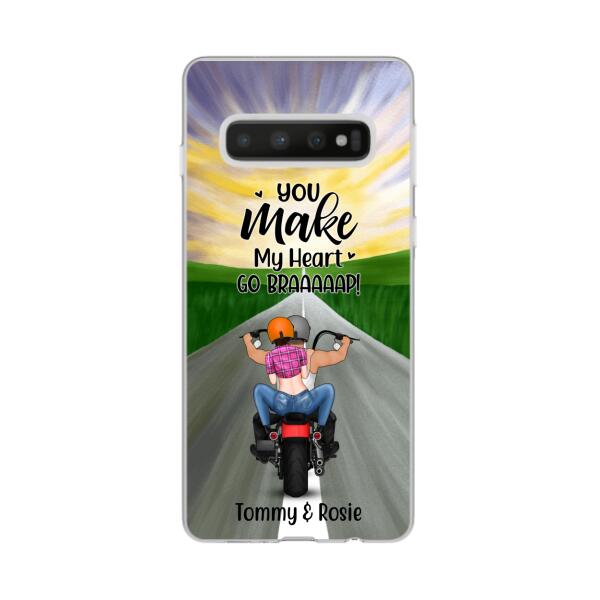 Personalized Phone Case, Motorcycle Couple - Riding Partners For Life, Gift For Motorcycle Lovers