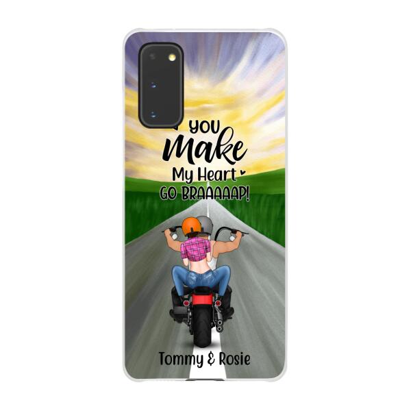 Personalized Phone Case, Motorcycle Couple - Riding Partners For Life, Gift For Motorcycle Lovers