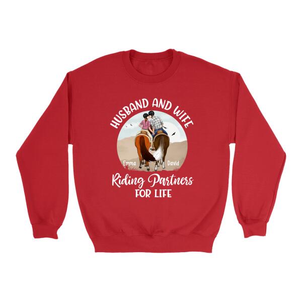 Personalized Shirt, Horse Riding Partners For Life, Gifts For Horse Riding Lovers