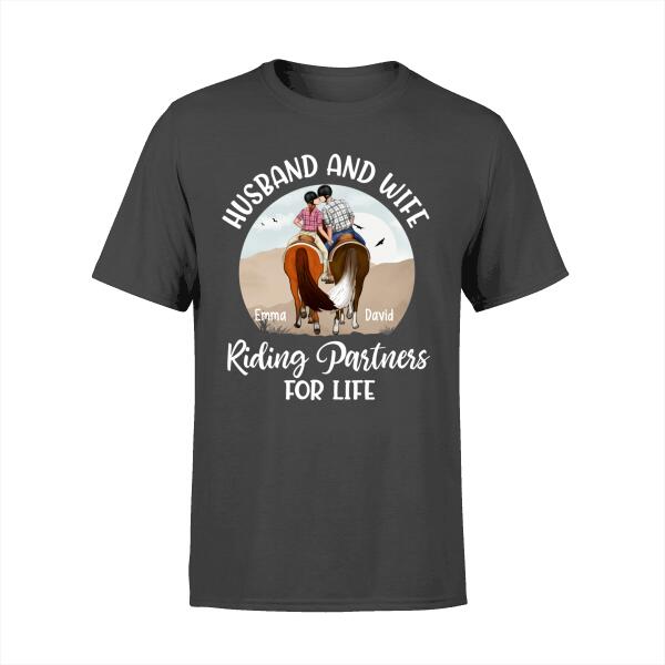 Personalized Shirt, Horse Riding Partners For Life, Gifts For Horse Riding Lovers