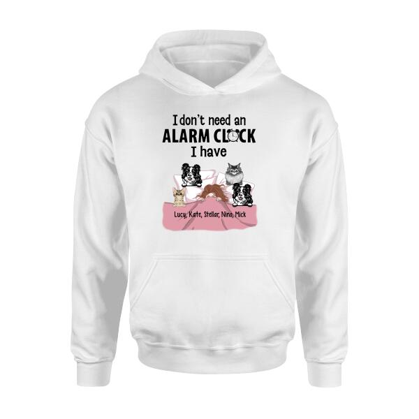 Personalized Shirt, Alarm Clock Pets, Gift For Dog and Cat Lovers