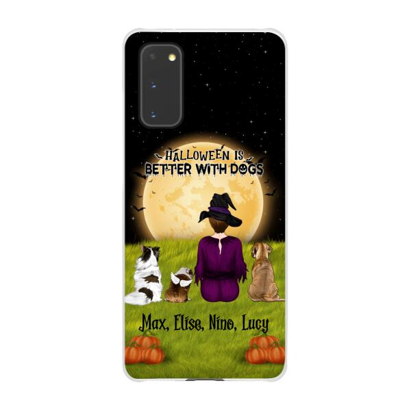 Personalized Phone Case, Halloween Is Better With Dogs, Halloween Gifts For Dog Lovers