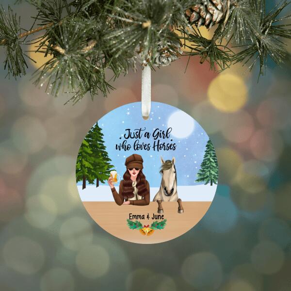 Personalized Ornament, Life Is Better With Horses, Christmas Gift For Horse Lovers