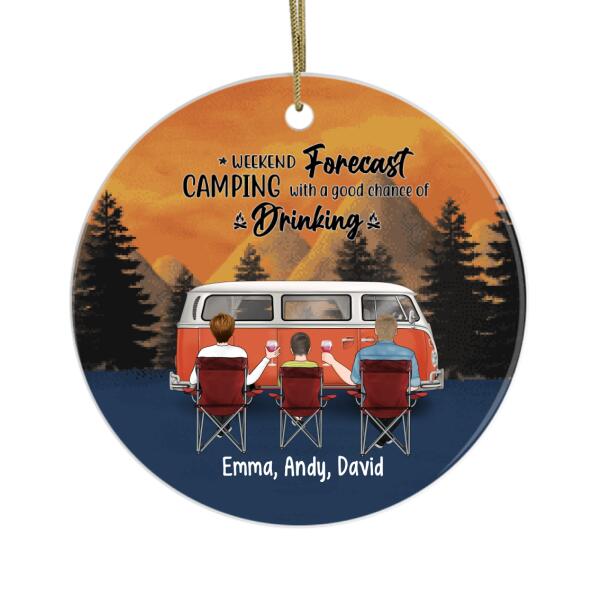 Personalized Ornament, Camping Partners - Couple, Friends And Family Gift, Gift For Campers