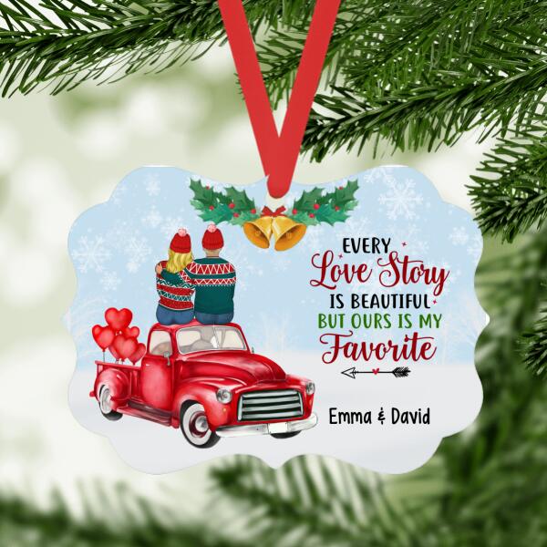 Personalized Metal Ornament, All I Want In Christmas Is You, Couple Gifts, Christmas Gift