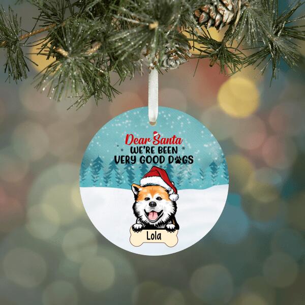 Personalized Ornament, Dear Santa Define Naughty, Christmas Gift For Dog and Cat Lovers