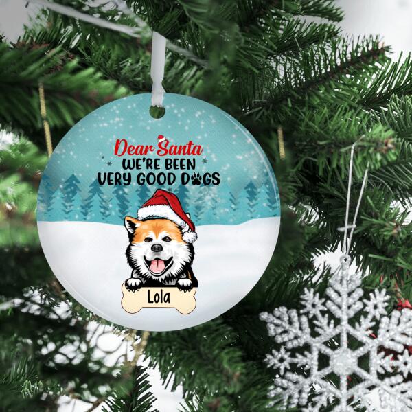 Personalized Ornament, Dear Santa Define Naughty, Christmas Gift For Dog and Cat Lovers