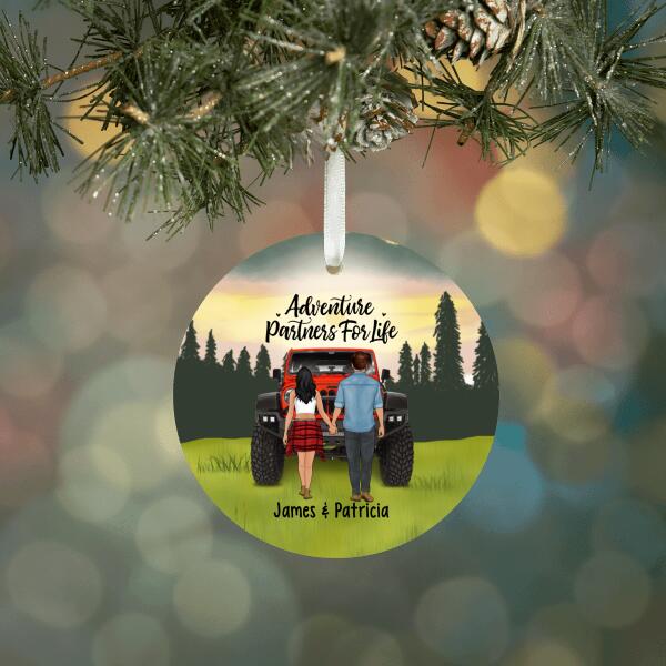 Personalized Metal Ornament, Couple Holding Hands, Relationship Goals, Gift For Car Lovers