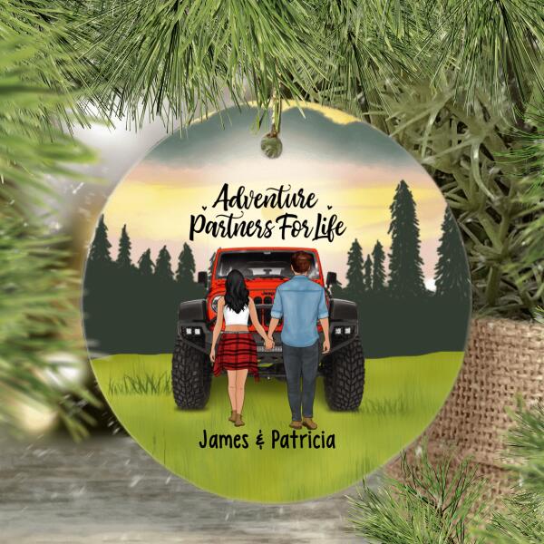 Personalized Metal Ornament, Couple Holding Hands, Relationship Goals, Gift For Car Lovers