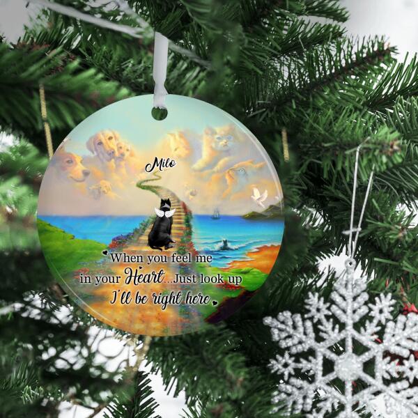 Personalized Metal Ornament, Memorial Dog, Christmas Custom Gift For Dog Lovers