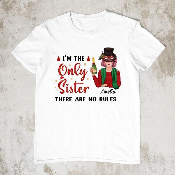 Personalized Shirt, Siblings Sister Matching Christmas Shirts, Family Holiday Gift