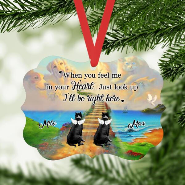 Personalized Metal Ornament, Memorial Dog, Christmas Custom Gift For Dog Lovers