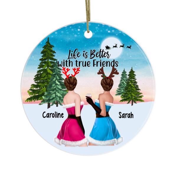 Personalized Ornament, Christmas Besties - Gift For Sisters, Best Friends