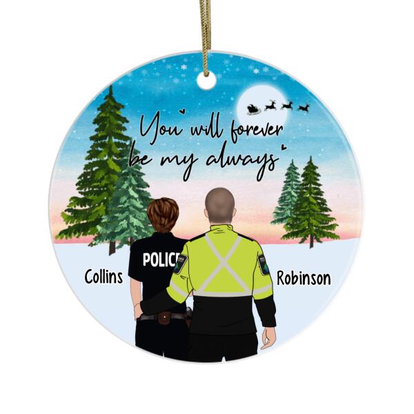 Personalized Ornament, First Responder Couple - Gift For Christmas