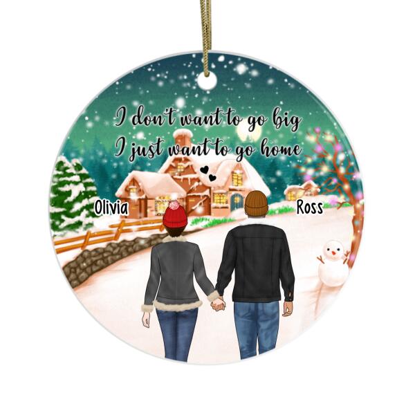 Personalized Ornament, Standing Couple and Family, Christmas Gift For Couples